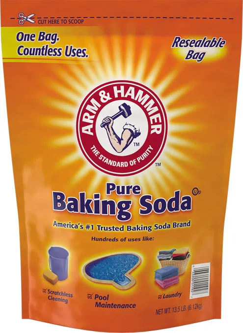 Arm & Hammer Pure Baking Soda, 13.5 lb Resealable Bag
