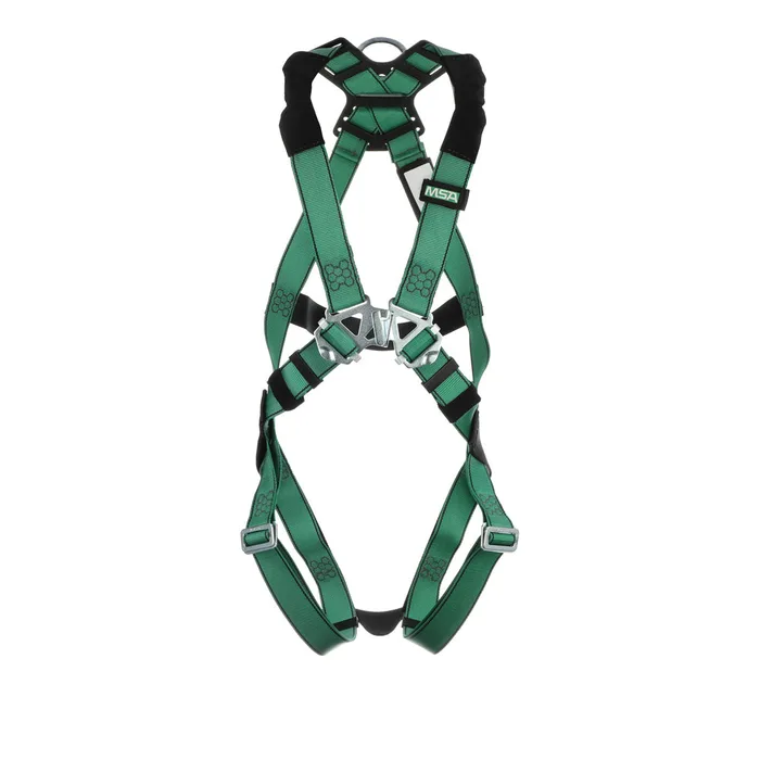 MSA Safety V-FORM Full Body Harness (Back D-Ring, Qwik-Fit Leg Straps)