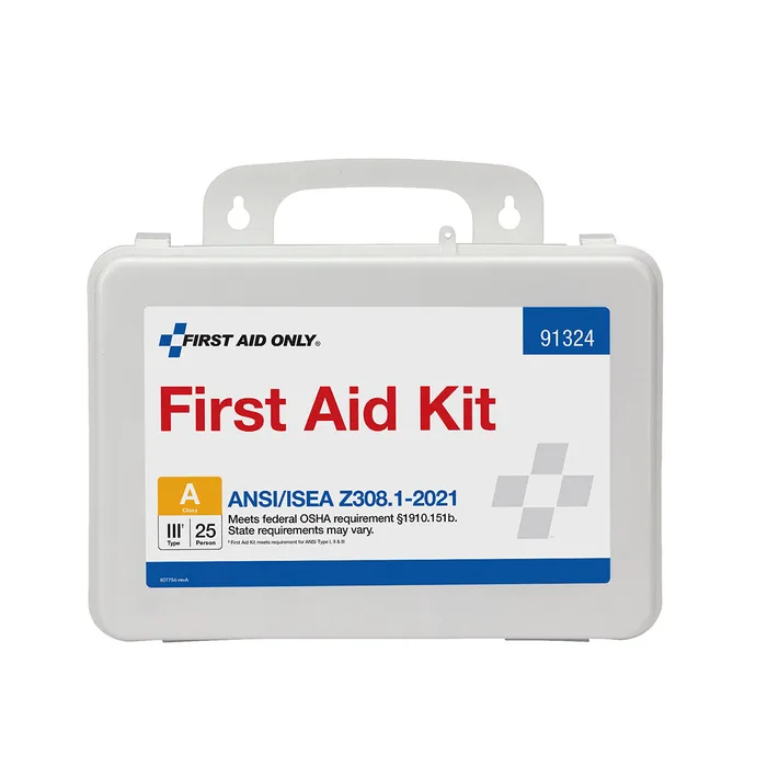 First Aid Only 25 Person ANSI A Plastic First Aid Kit, 91324