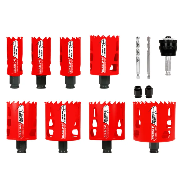13 pc Carbide Teeth Hole Saw Set (DHS13SPLCT)