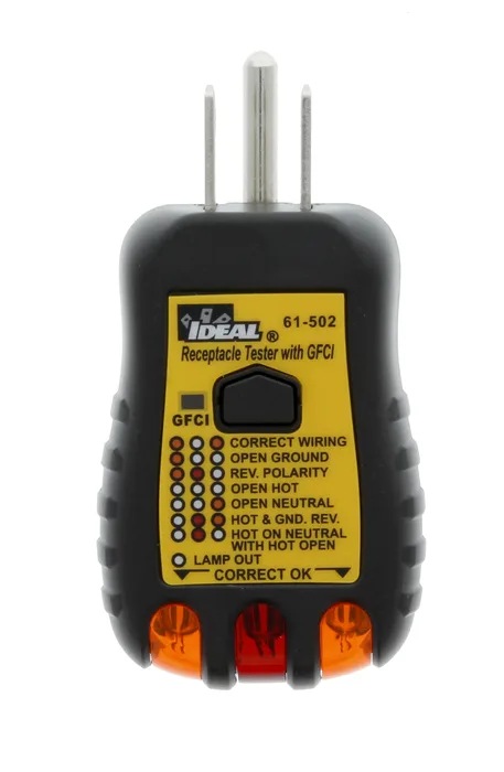 IDEAL Electrical 61-502 120V AC GFCI Receptacle Tester
